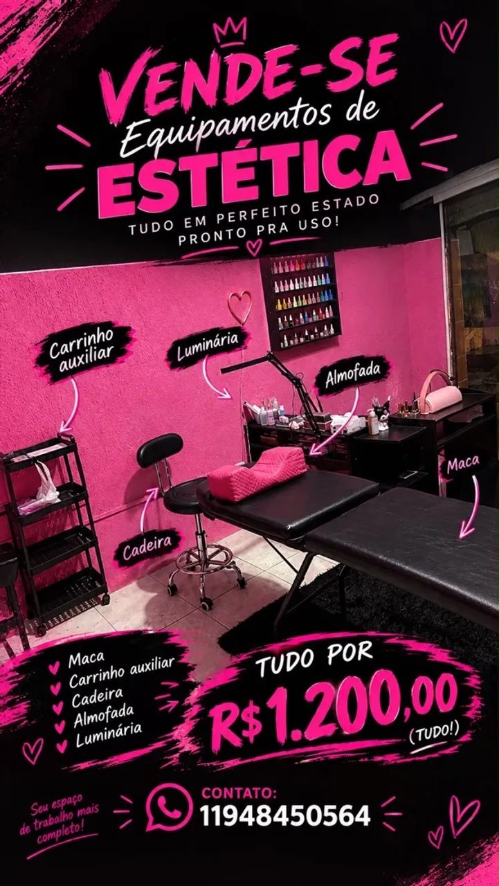 Kit studio estética/tatuagem