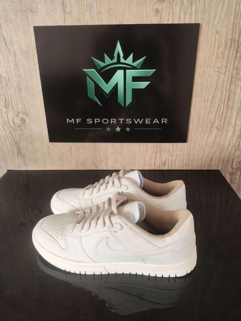 Tênis Dunk Low Creme Couro - Tam. 37 - Foto 3