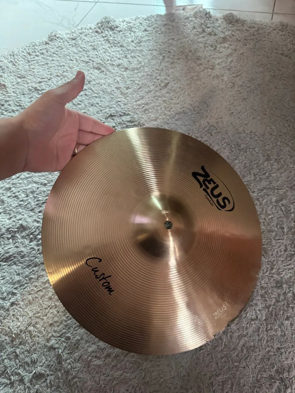 Pratos Zeus Crash + Chimbal - Instrumentos musicais - Altiplano