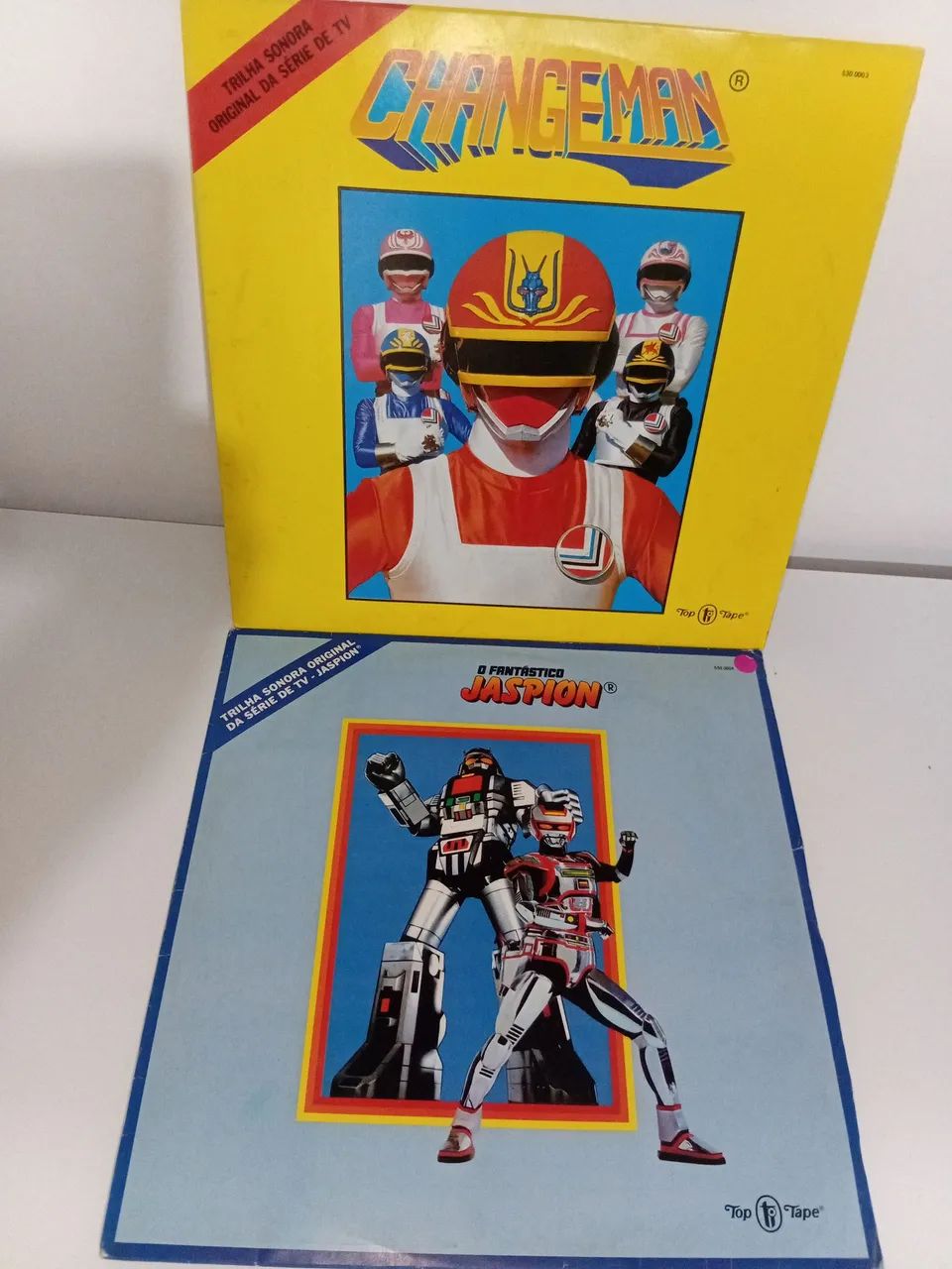 Lp jaspion e Changeman os dois em muito bom estado