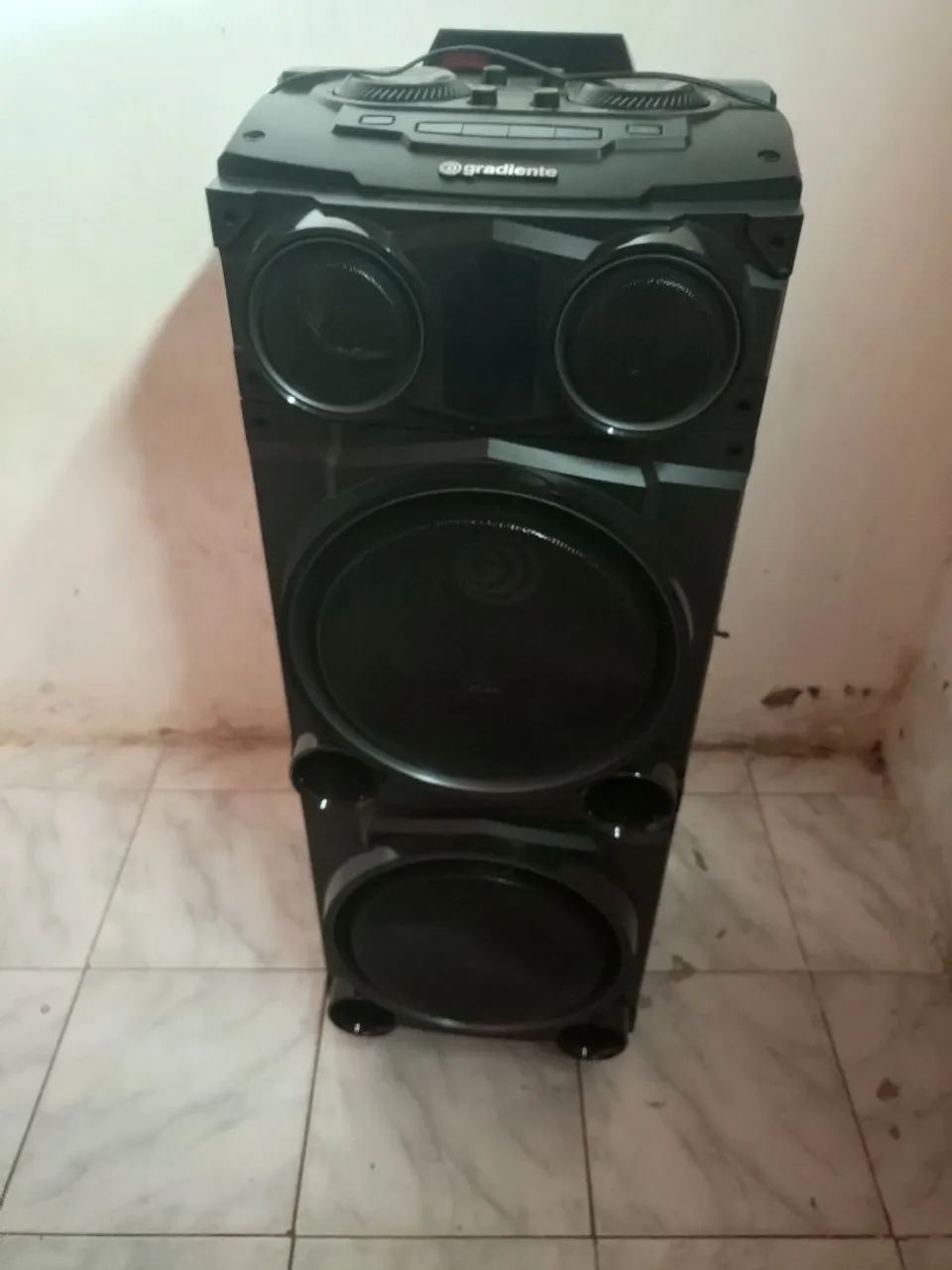 caixa de som black bass 1800w gradiente - Foto 3