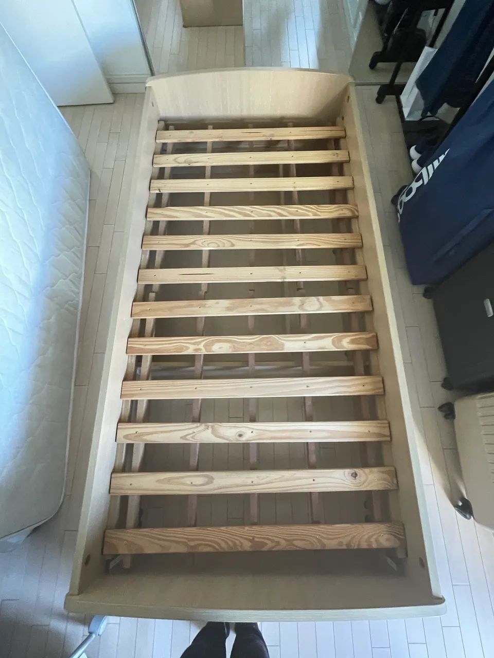 CAMA DA SCA SEMINOVA EM LAMINADO MADEIRA  - Foto 2