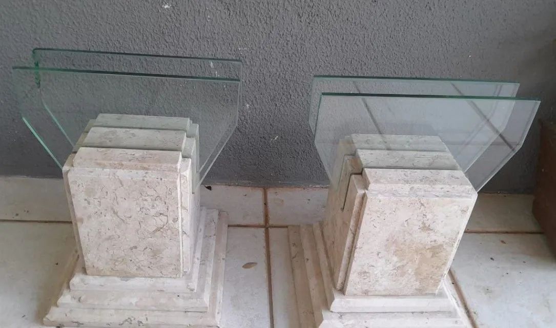 Pedestal para mesa de centro travertino  - Foto 2