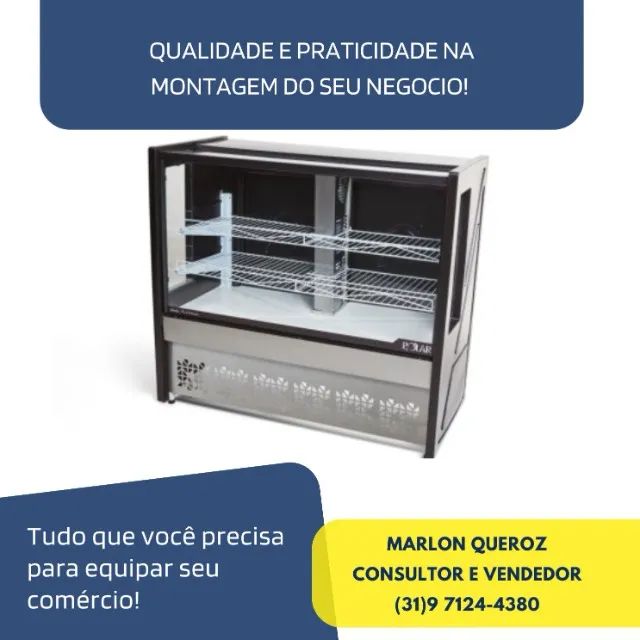 Balcão de Tortas 1,25M Polar Novo