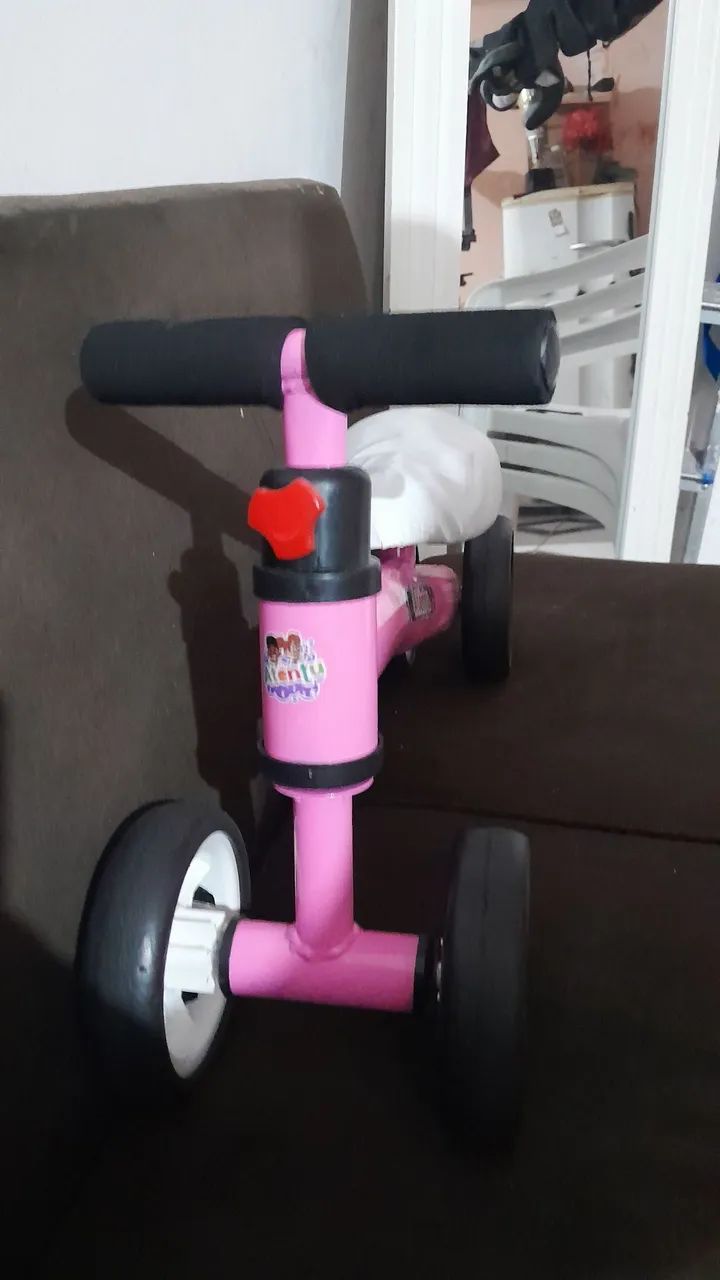 Bicicleta de equilíbrio  rosa - Foto 2