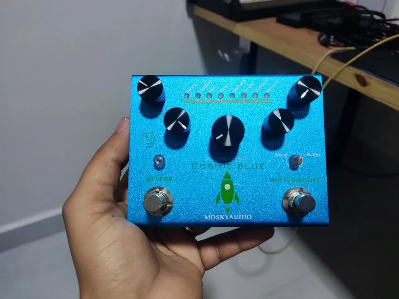 Pedal Cosmic Blue (Reverb, Buffer/Boost) Mosky  - Foto 4