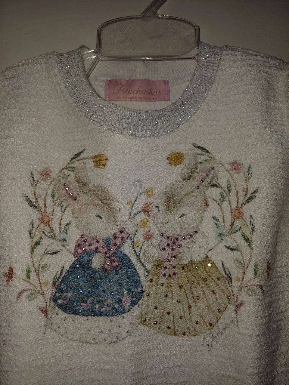Vestido moleton boucle Pituchinhu's Coelhos. - Foto 3
