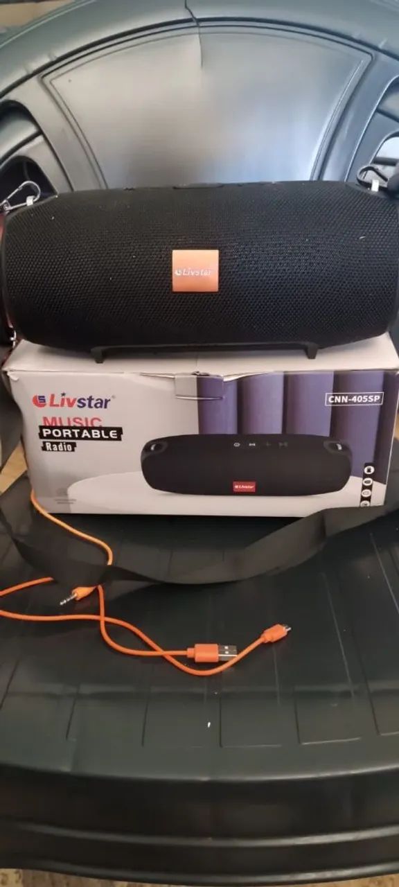 Caixa de Som Bluetooth Livstar CNN-405SP - Pouco Uso + Caixa