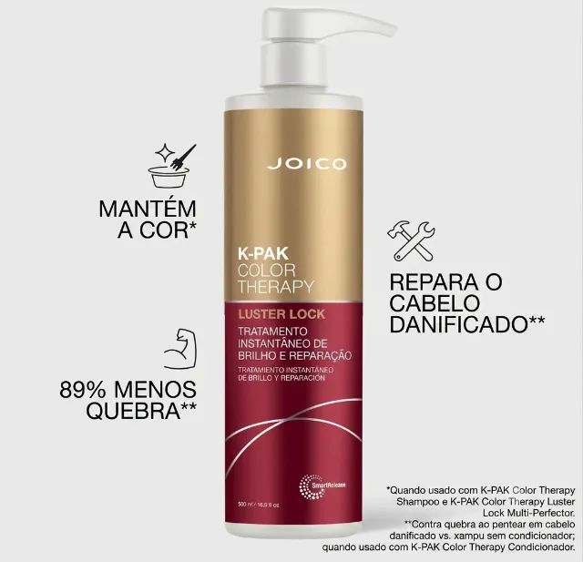 Máscara Luster Lock Joico K-pak Color Therapy 500ml - Foto 2