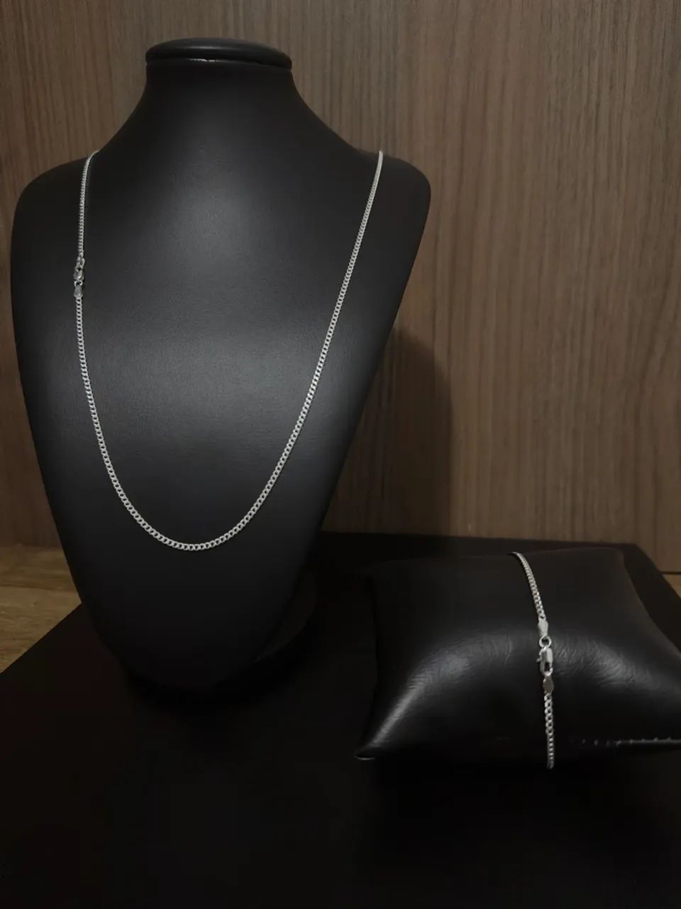 Corrente e Pulseira de Prata - Foto 4