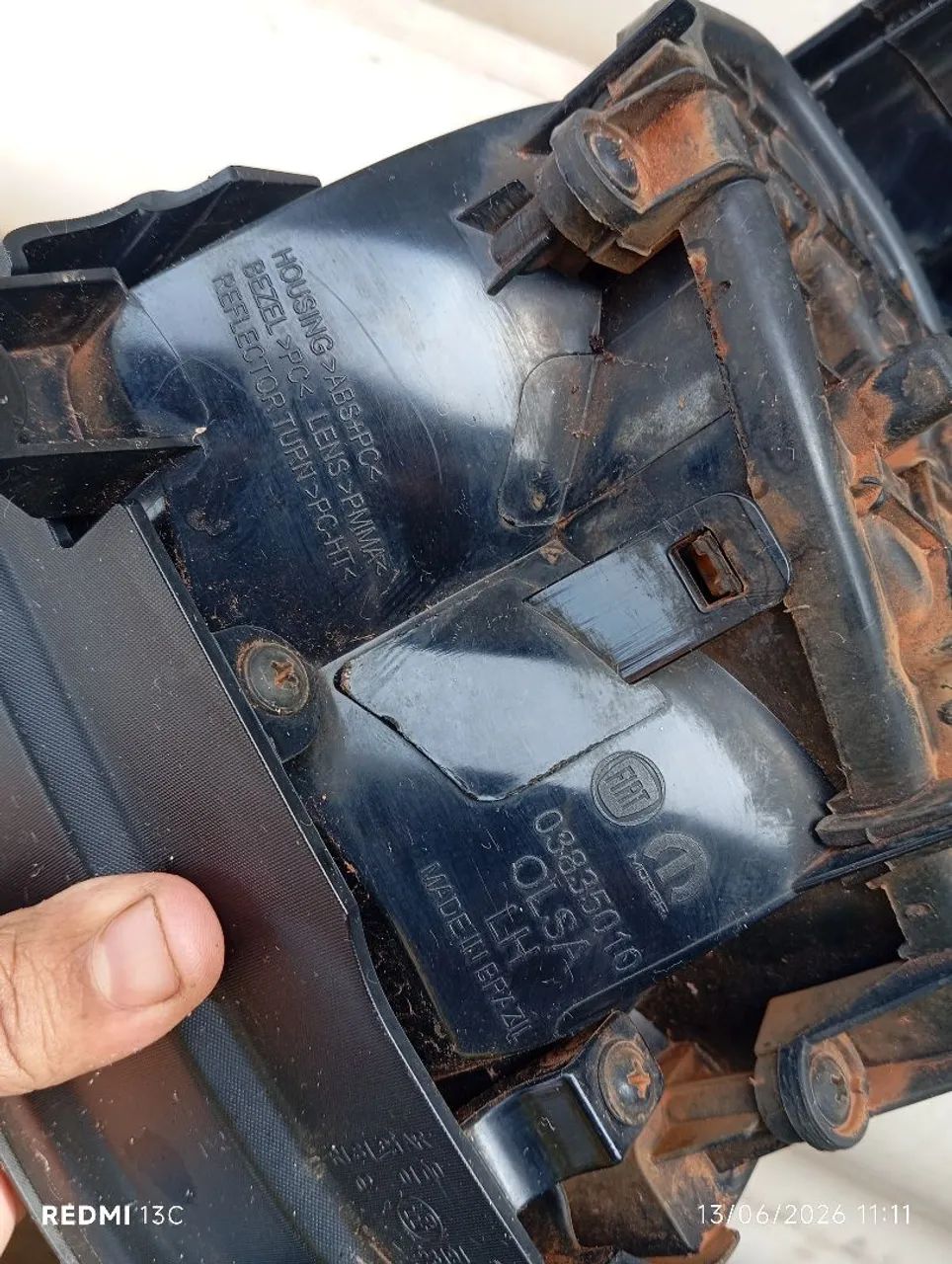 Laterna traseira Fiat Strada Ld esquerda  - Foto 3