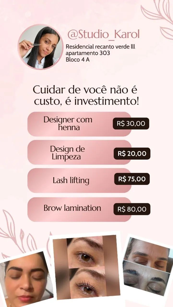 Sobrancelhas e cílios 