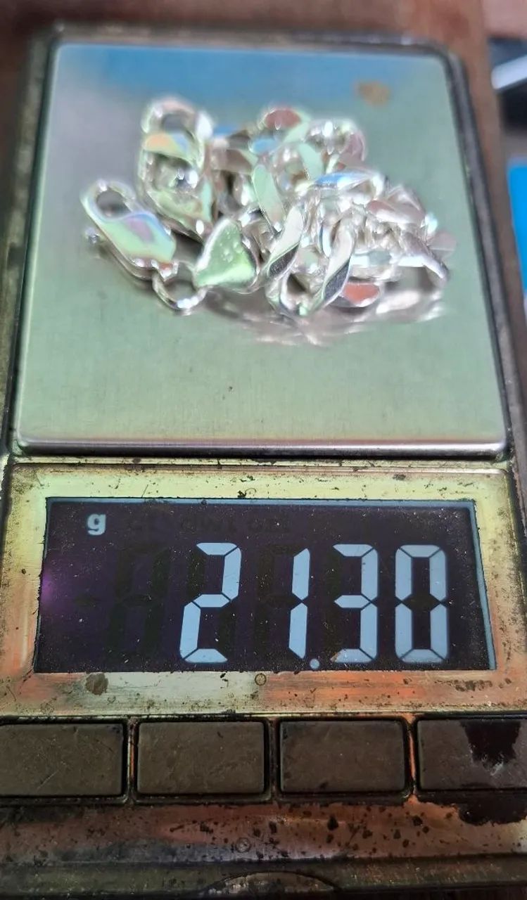 Corrente e pulseira de prata - Foto 5