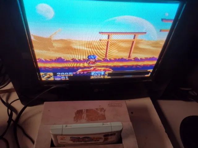 Ganbare Goemon Kirakira Dochuu Original Para Super Famicom - Foto 5
