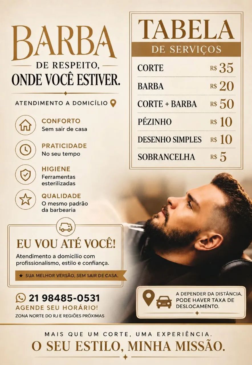 Barbearia à domicílio