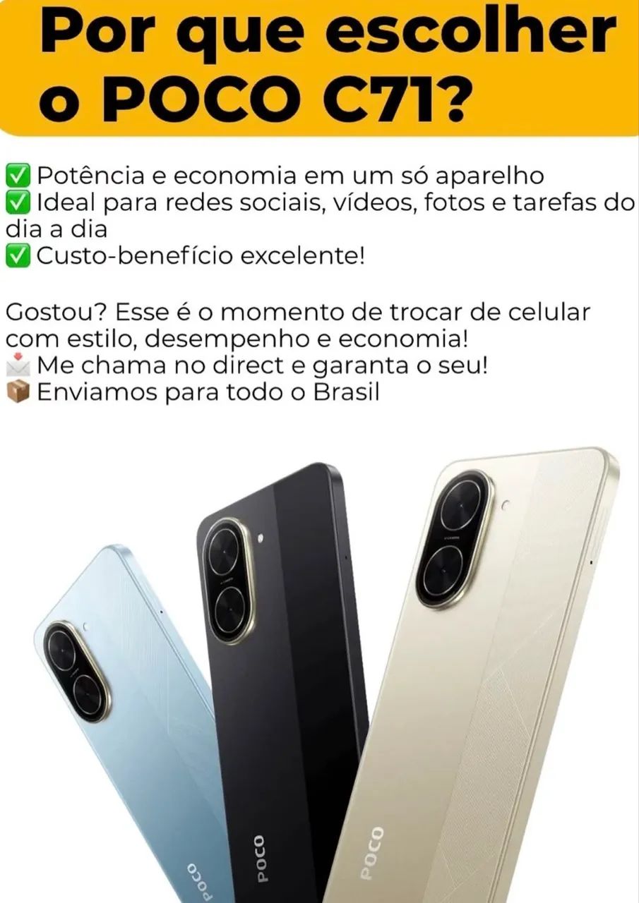 POCO C 71 (LACRADO) - Celulares e Smartphones - Ponta da Fruta