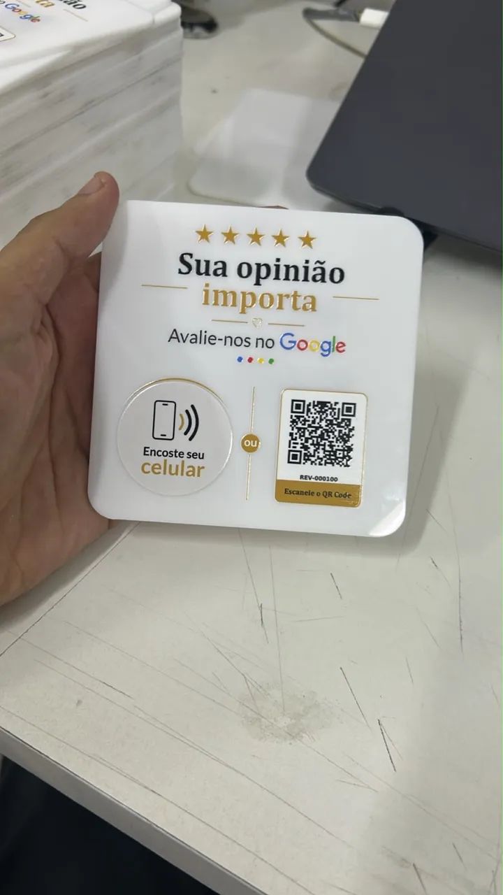 PLAQUINHAS PARA AVALIAR SUA LOJA 