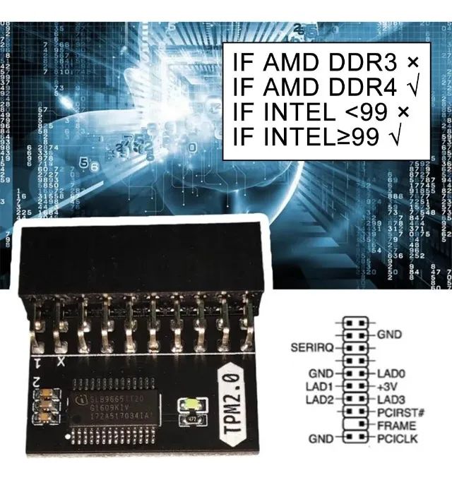 Módulo Tpm 2.0 20 Pinos Para Asus / Gigabyte - Foto 2