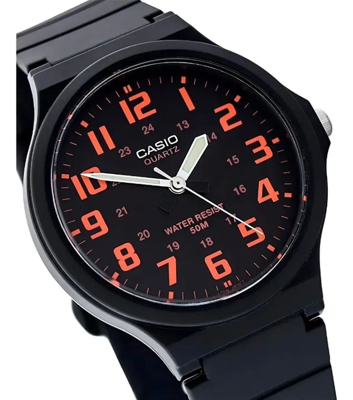Relógio Casio Preto / Laranja