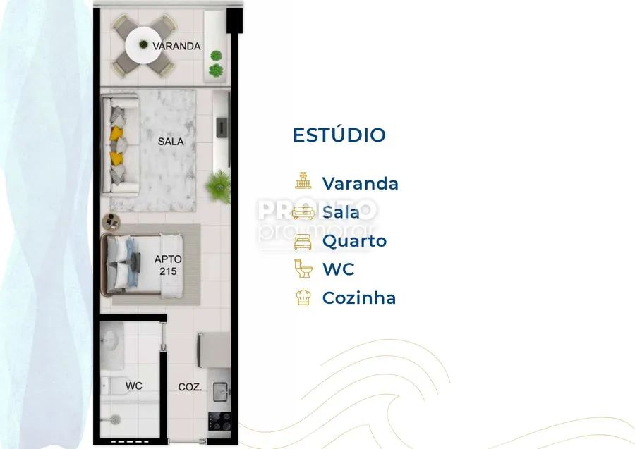 Flat com 1 quarto em Carneiros - Foto 2