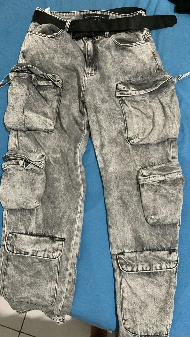Calça cargo Renner cinza