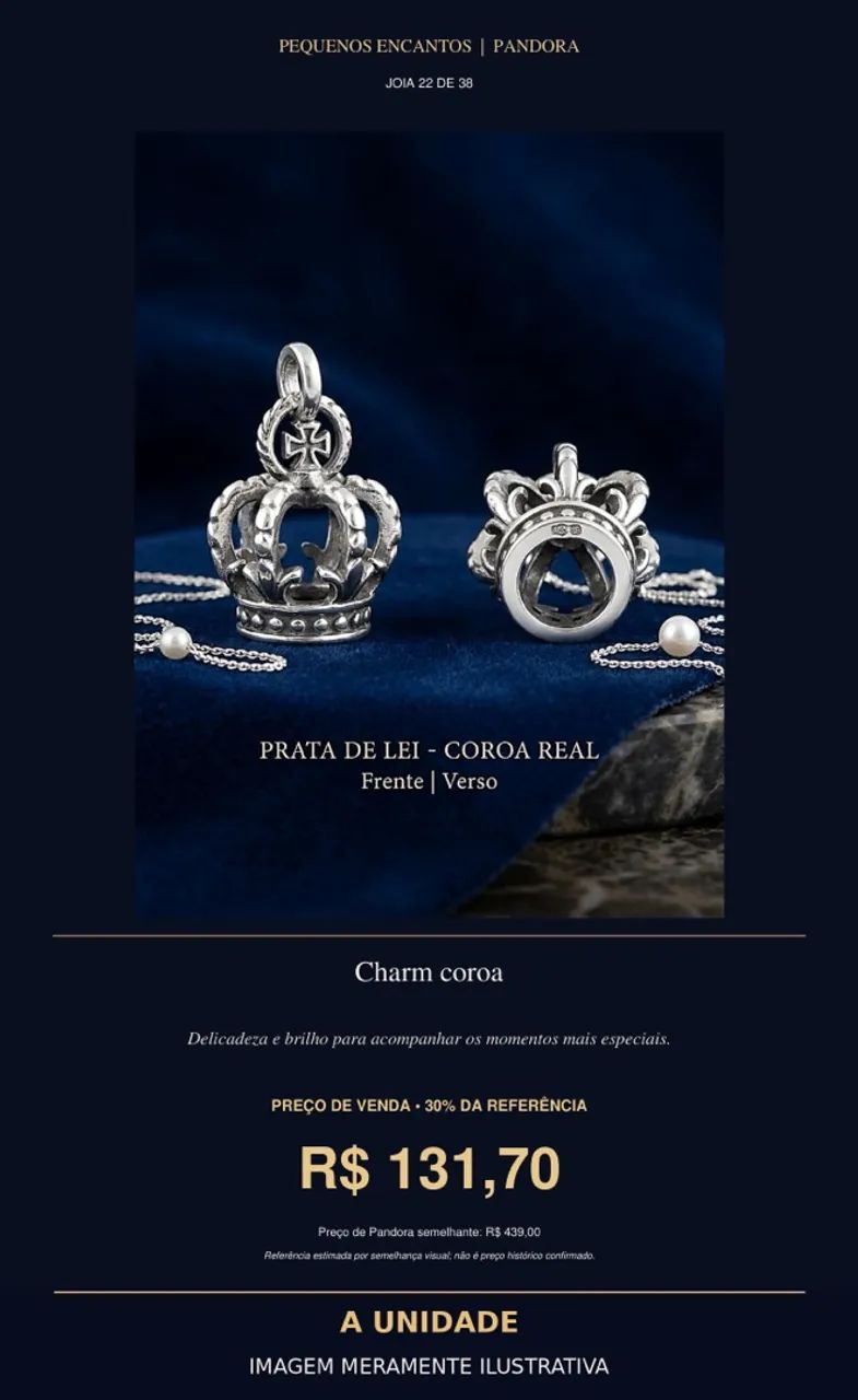 Charm coroa