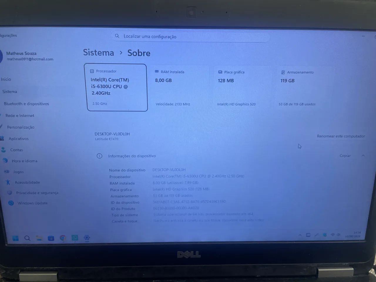 Notebook Dell