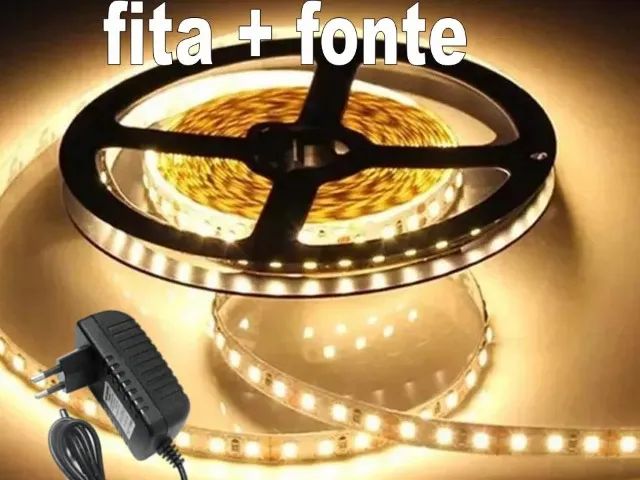fita de led + fonte