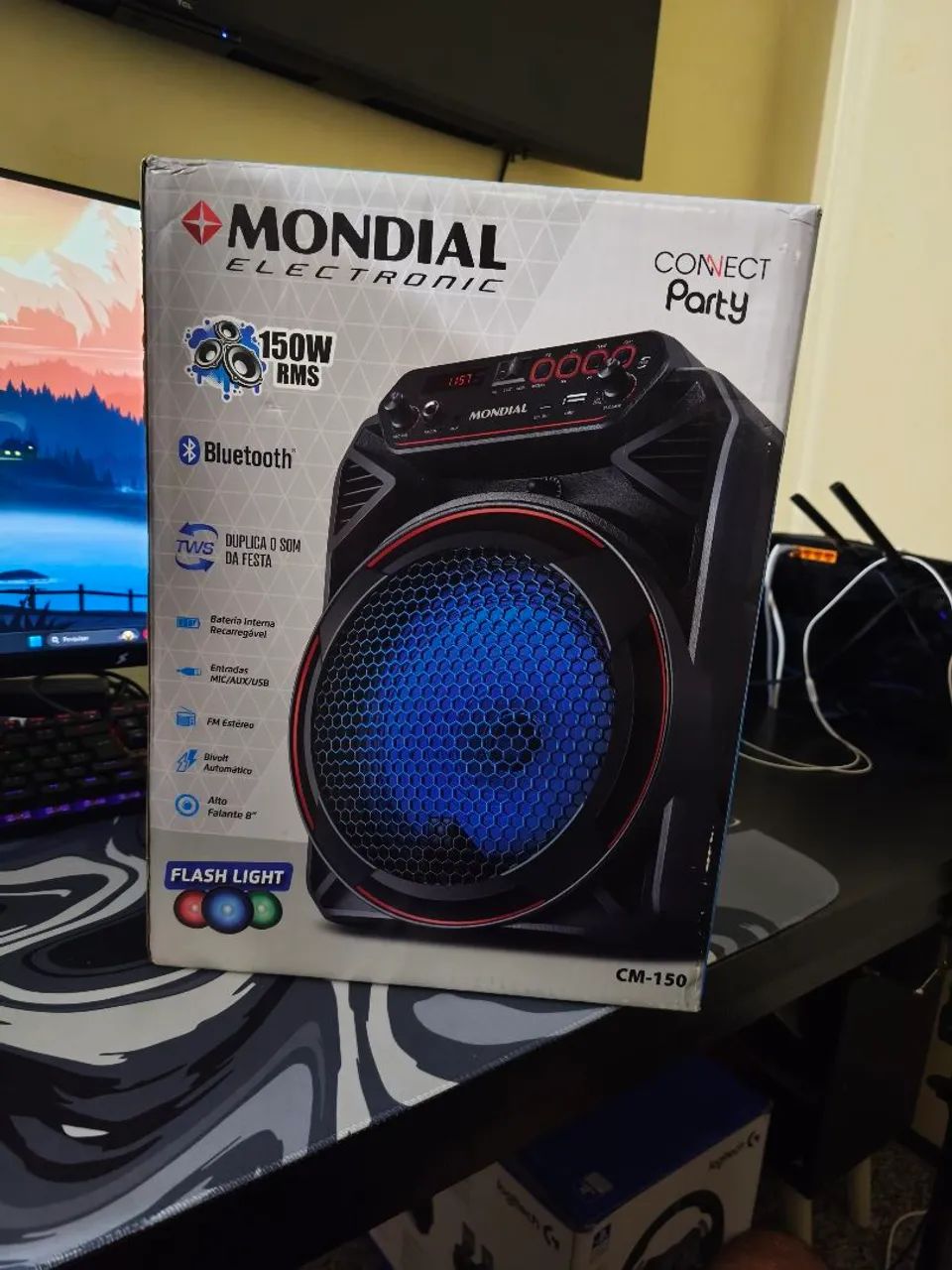 Caixa de Som Bluetooth Mondial - 150W RMS - Foto 3