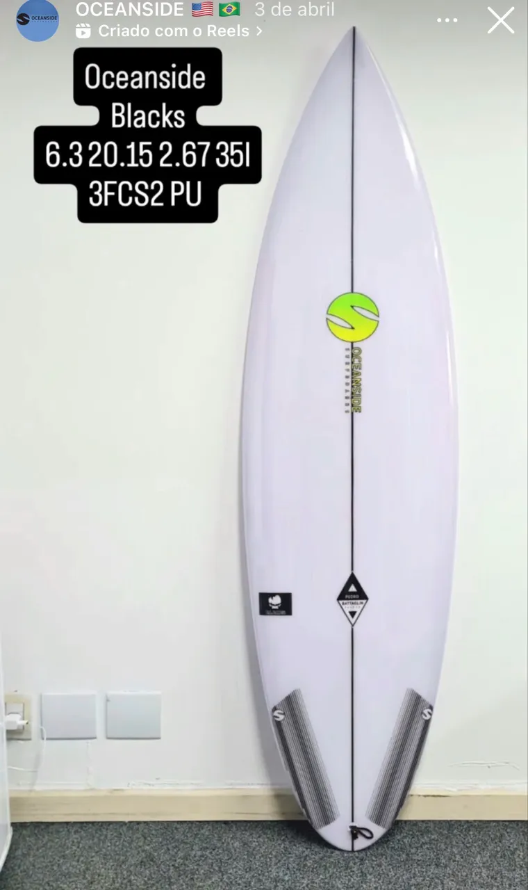 Prancha John Carper JC Hawaii SD3 (10 dias de surf) - Esportes