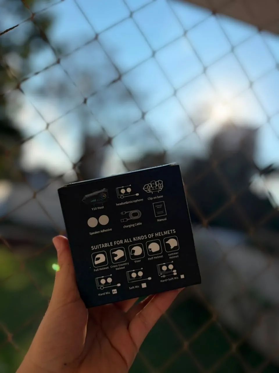 Fone de Ouvido com microfone para Capacete - Foto 2