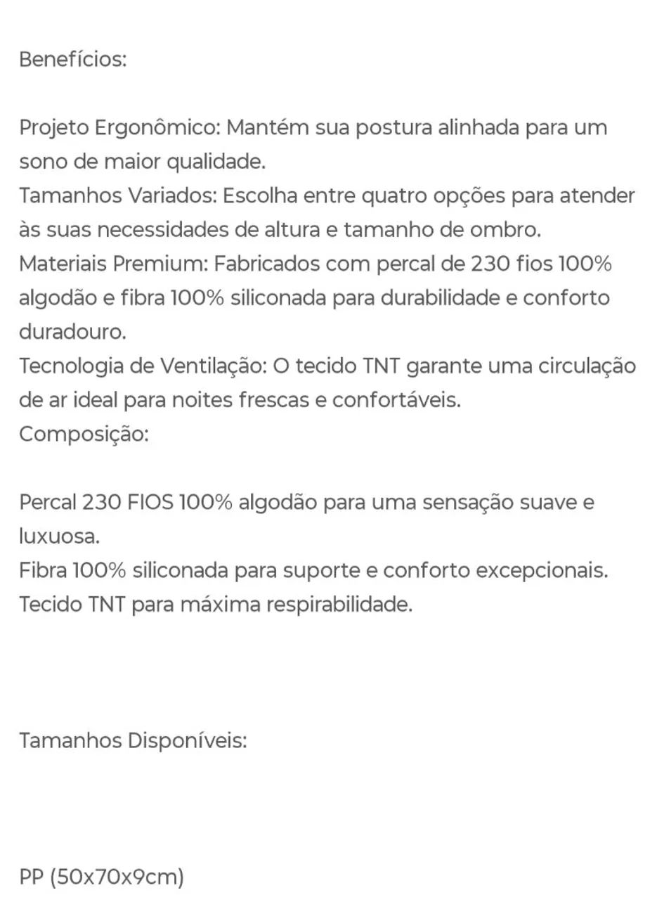 Travesseiro Quiro Premium Ortopédico PP  - Foto 3