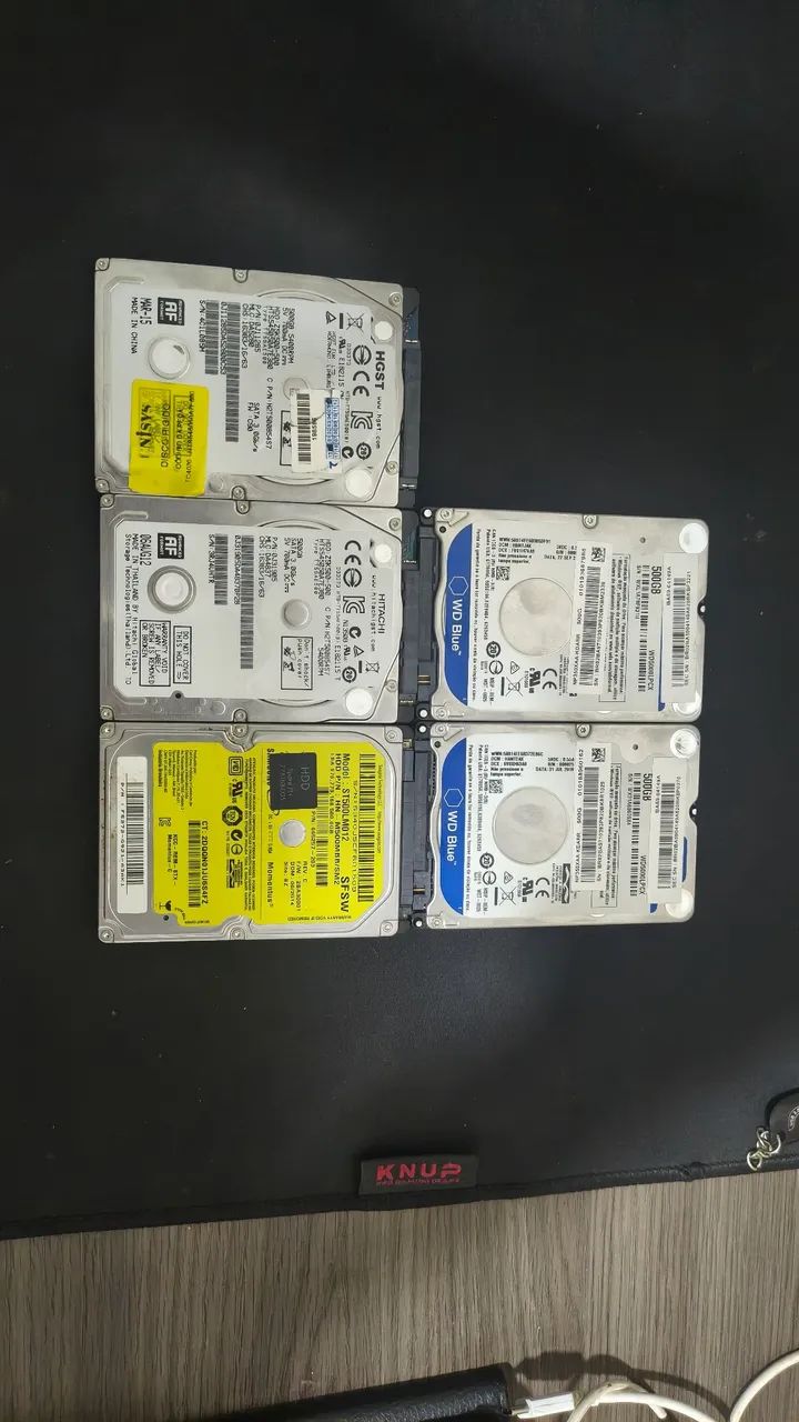 HD de notebook 2,5 500GB