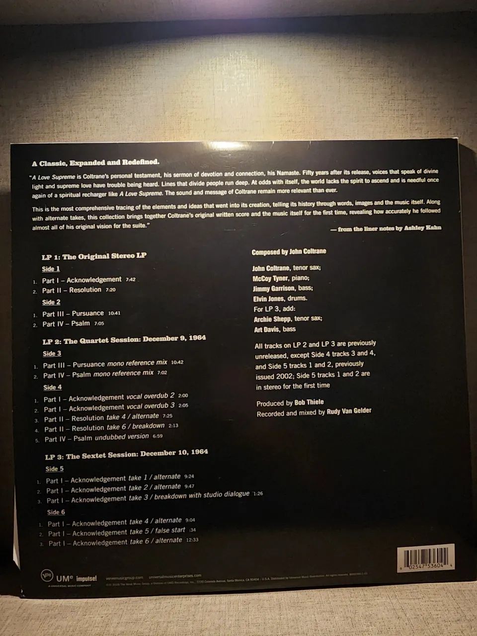 John Coltrane A Love Supreme The Complete Masters Disco de Vinil - Foto 2