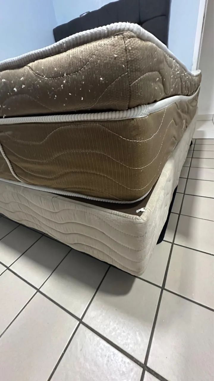 Cama de Casal Ortobom - ouro spring - cabeceira a parte - Foto 4