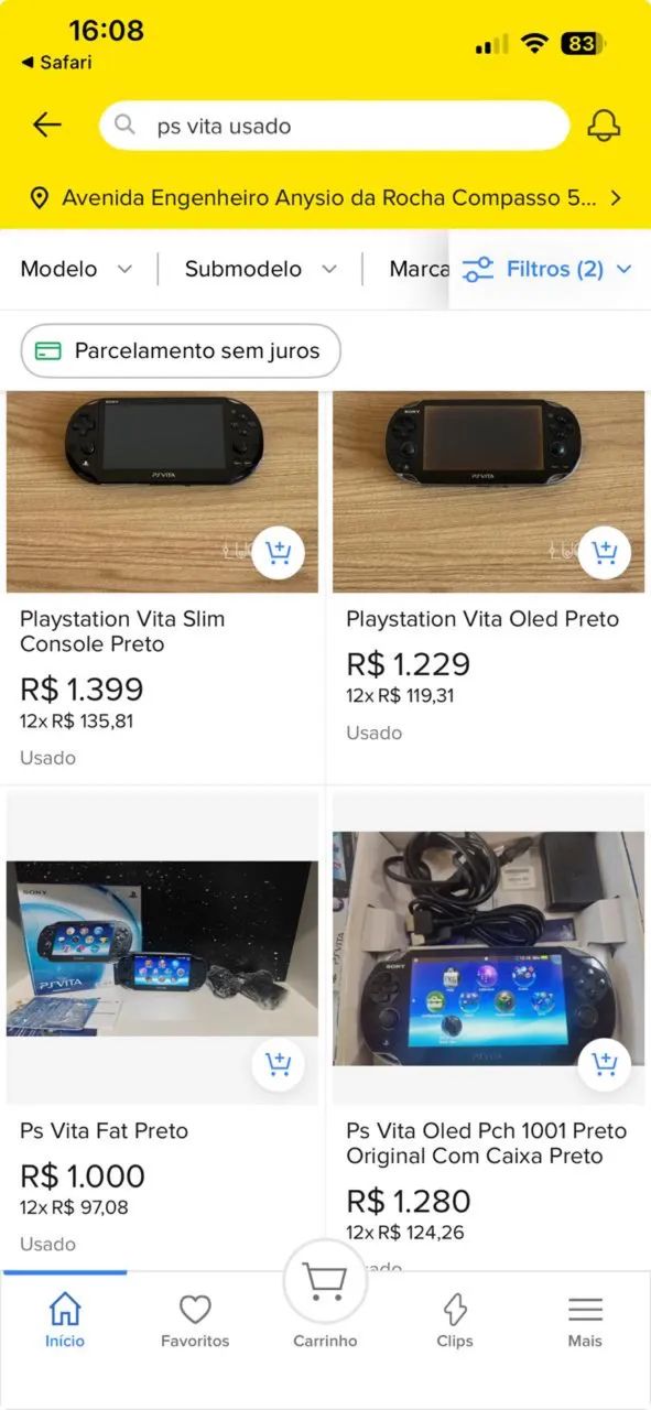 Ps Vita Console Sony Playstation Completo Impecável Cib Preto - Foto 6