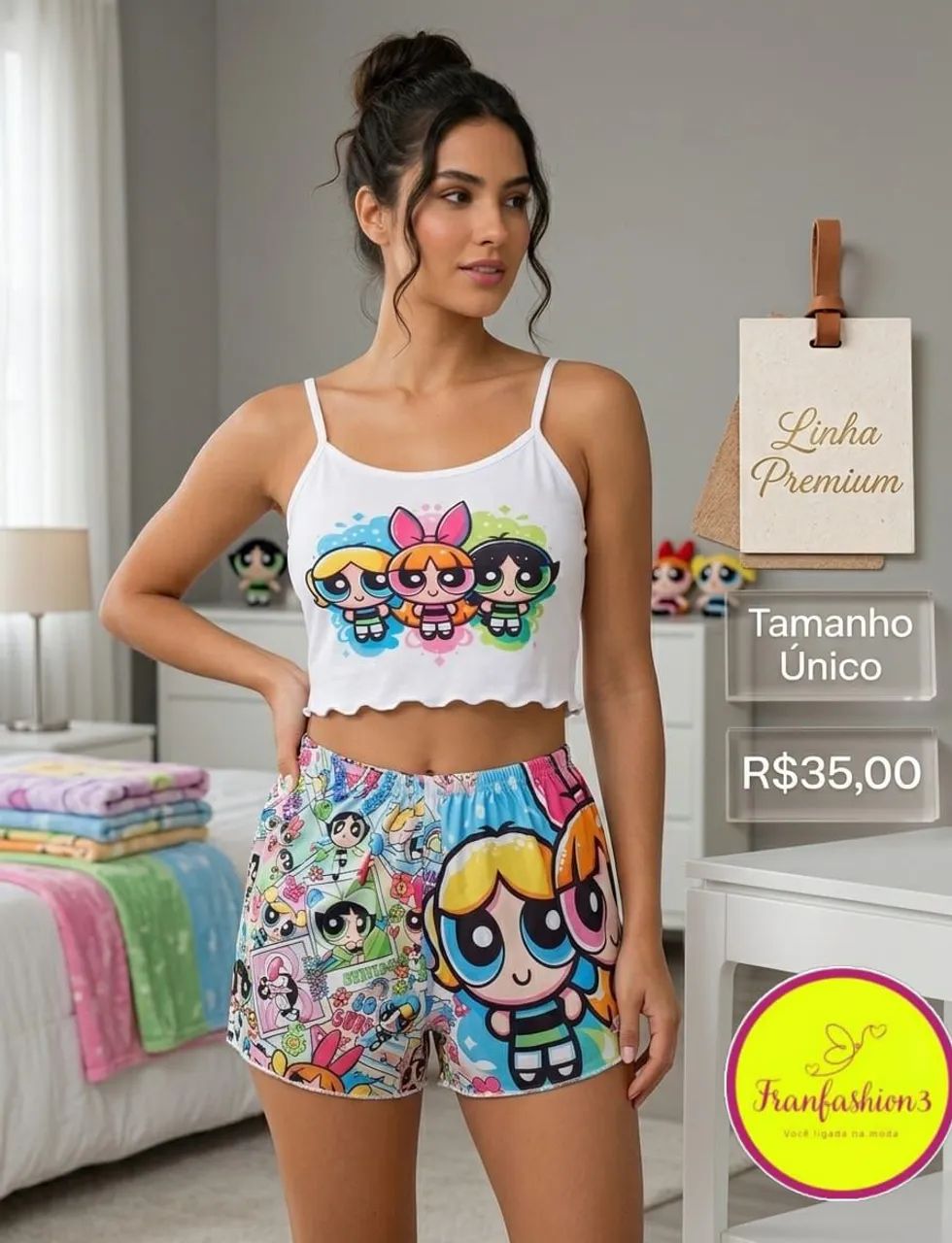 Baby doll feminino linha premium confort e qualidade 