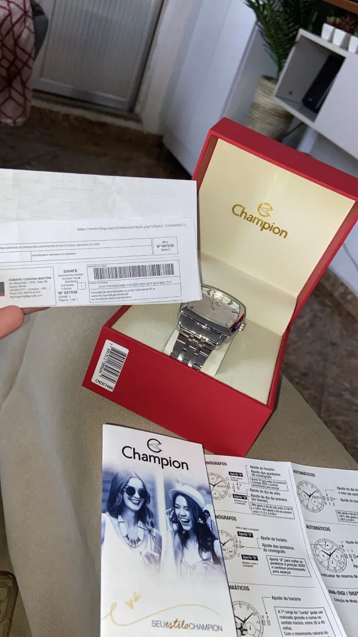 Relógio champion (NUNCA USADO)