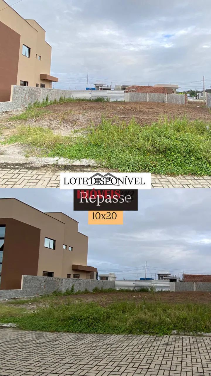 REPASSE DE TERRENO 10x20 EM CONDOMÍNIO