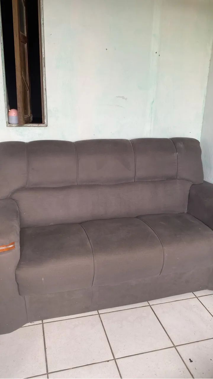 Sofás 5 lugares cinza - Foto 2