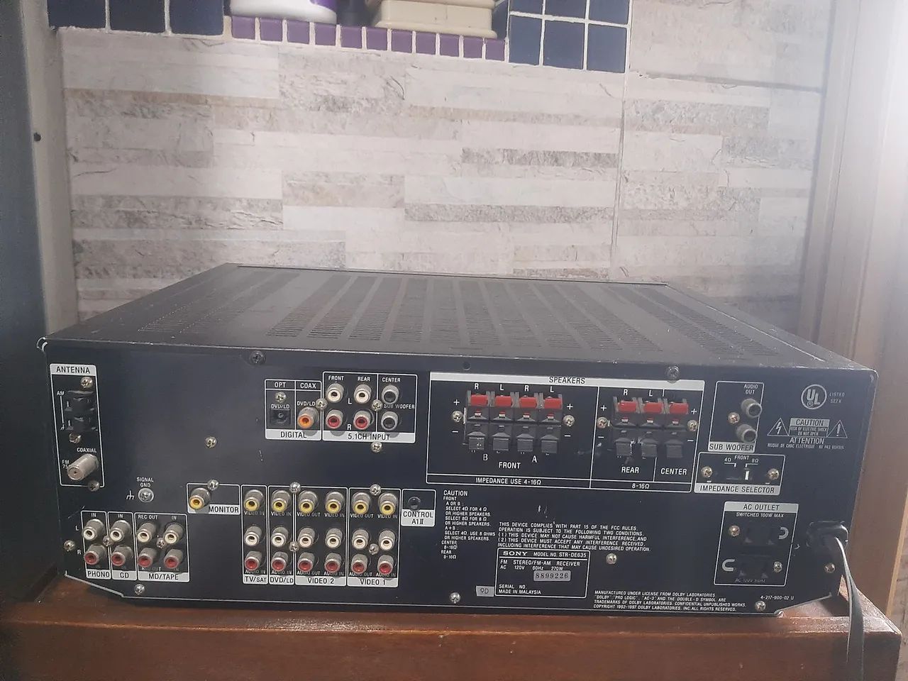Receiver da sony Str De 835 - Foto 4