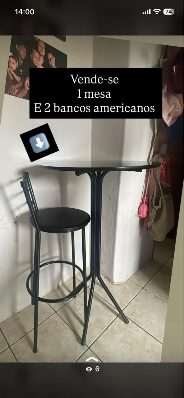 Mesinha e bancos