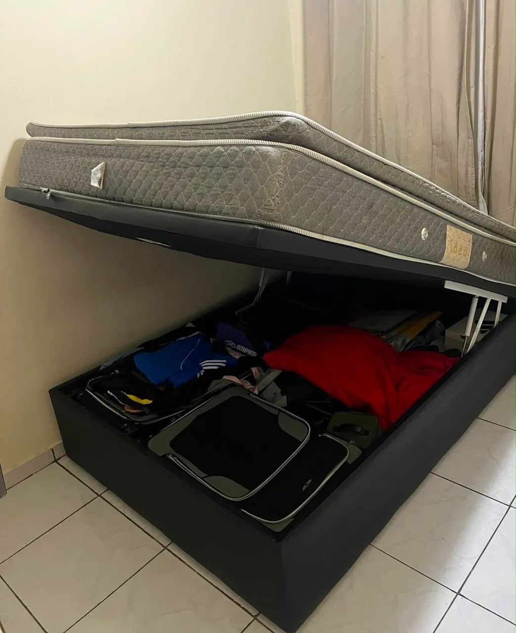 CAMA BAÚ COM COLCHÃO  - Foto 3