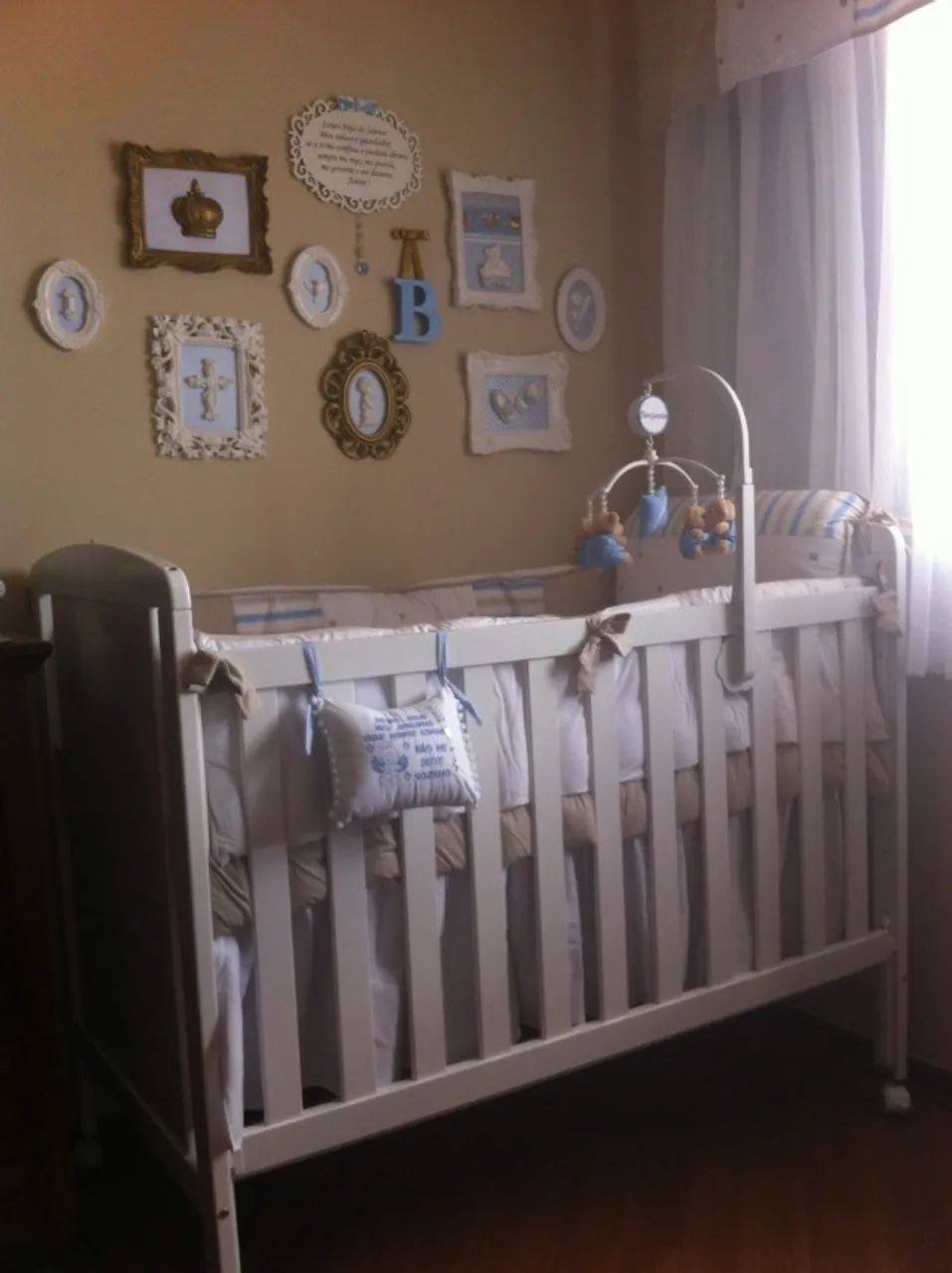 Berço Americano 3 em 1 Mini Cama Branco Peroba