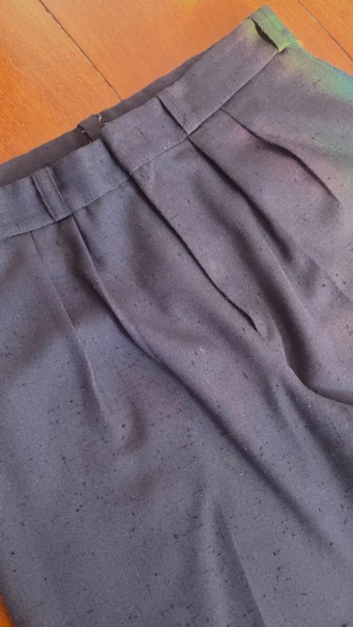 Calça Alfaiataria Azul G - Foto 2