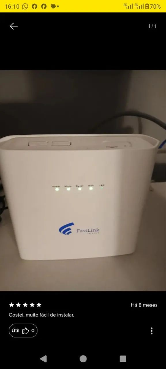 Roteador profissional Fast Link Telecom 