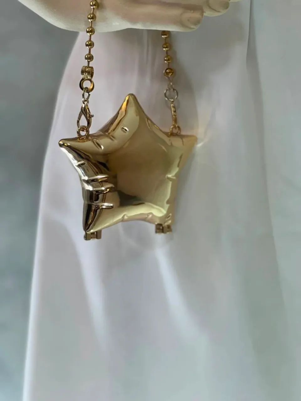 Bolsa Estrela, Coração, dourada ou prateada - Foto 3