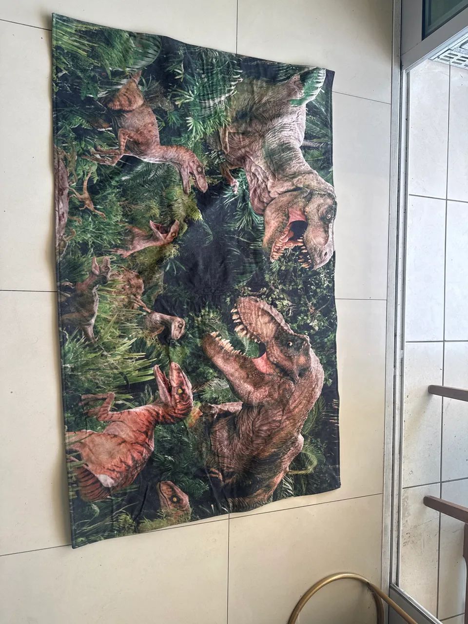 Tapete do dinossauro e bolsa brinde 
