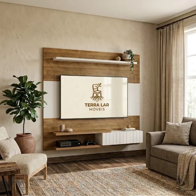 Painel Para TV Até 50 Polegadas Monza - FRETE E MONTAGEM GRÁTIS!
