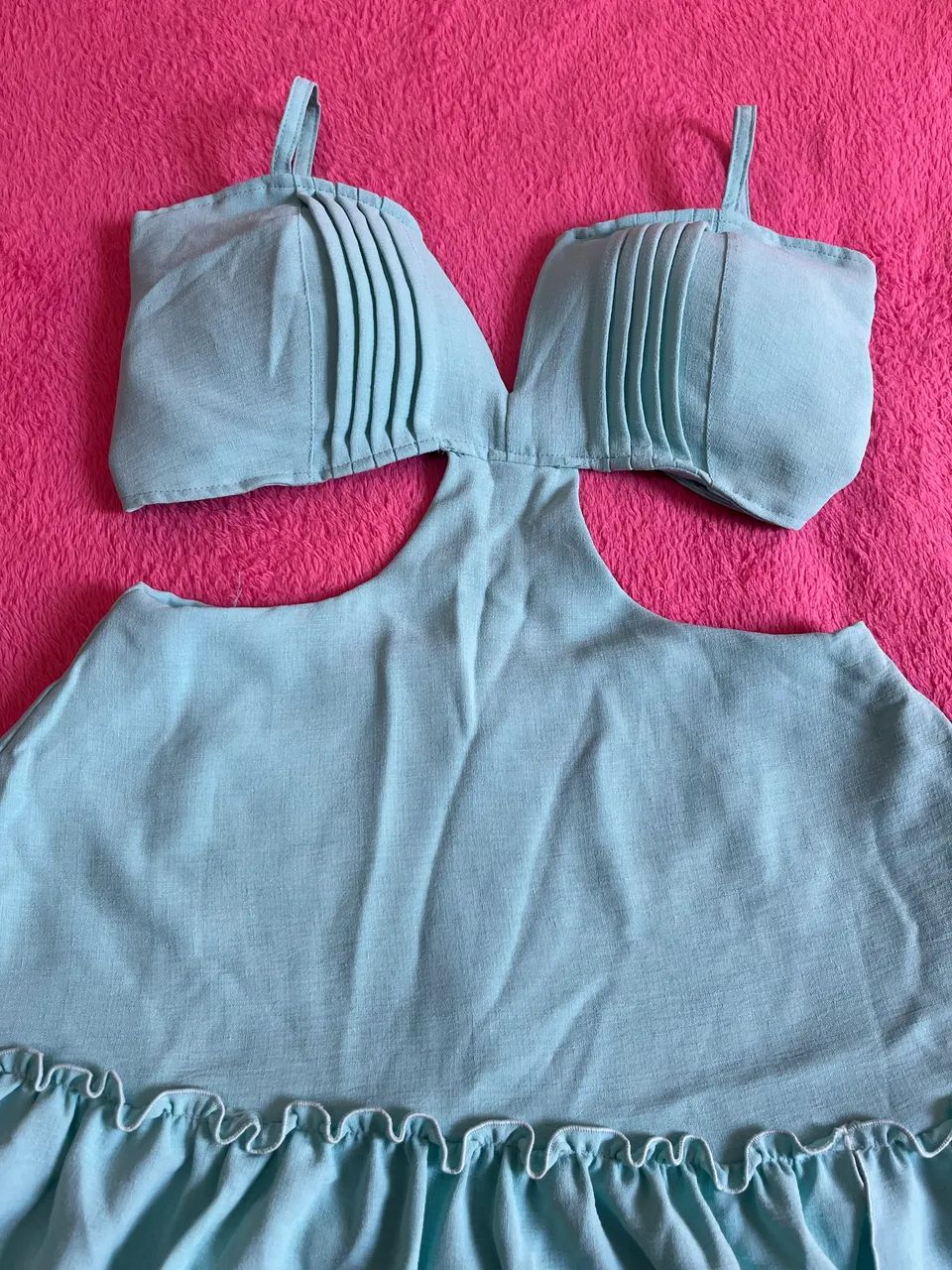 Vestido de sereia azul piscina  - Foto 4